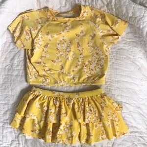 Sz 8 garnet hill yellow 2pc